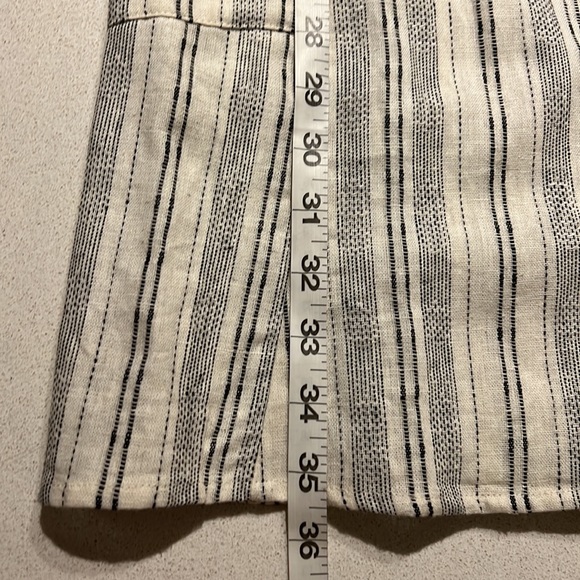 NWT Lee Tracy Boutique Button Up Linen Cotton Mini Dress R - Picture 13 of 14